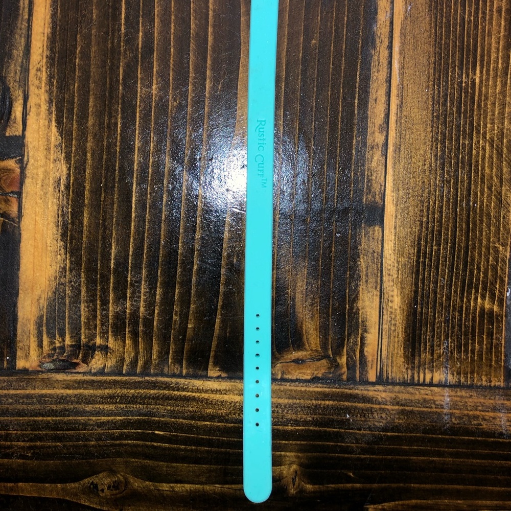 Rustic Cuff Amanda Buckle Bracelet Turquoise With… - image 3